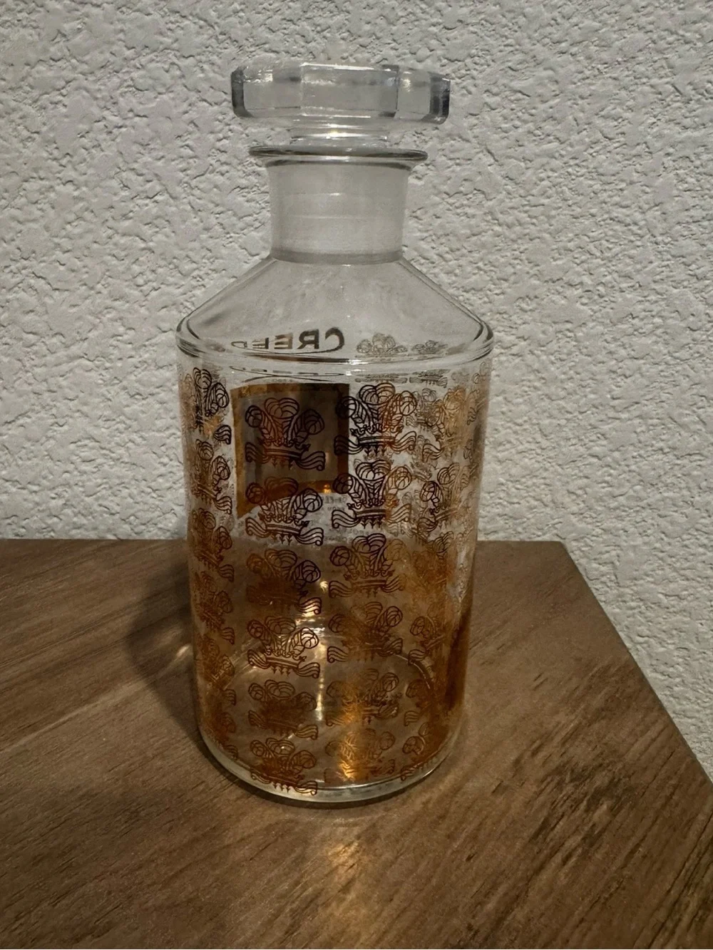 Creed aventus falcon Gold Glass Vase decanter- Aventus Inspired